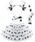 SKHAOVS Disfraz de Vaca Niño, Juego de Disfraces de Vaca, Set de Accesorios para Disfraz de Vaca, Kit de Disfraces de Animales, para Carnaval Fiesta Temática Halloween Cumpleaños Navidad (Blanco)