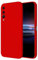 HONLEN Funda Compatible para Huawei P20 Pro Case, (6.1 Inches) Líquida TPU Silicona Cover con Anti-Rasguño, Cáscara Suave Cubierta Rojo Chino