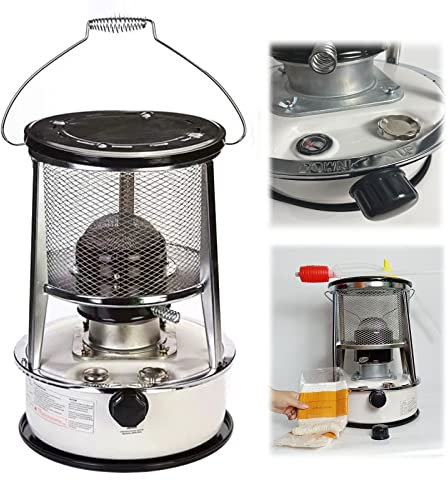 Tragbare Ölheizungen mit automatischem Löschen und 6 Dochten, 4,6 l/6 l Kerosinofen Heizung ohne Strom, für Zuhause, Notfallheizung, Camping, Werkstatt (Farbe: 6 l)