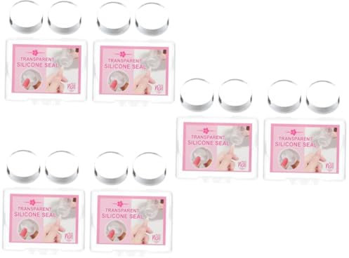 minkissy 12pcs French Tip Nail Stamp Diy Manicure Replacement Stampers Silicone Nail Art Stamper Jelly Stamper Kit Manicure Tools for Home Salon Use