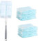 21 Pièces Plumeau Moelleux, Recharges pour Plumeaux Jetables, Recharges de Plumeau, Recharges D'aimant Duster Dust, Recharges Dépoussiérantes, pour Le Nettoyage de la Maison (1 Poignée + 20 Plumeaux)