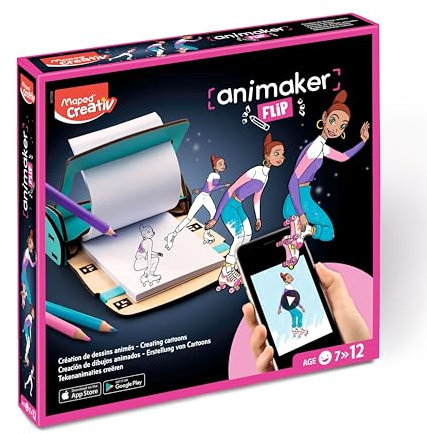 Maped CREATIV 907068 ANIMAKER FLIP Set, Schwarz, Normal