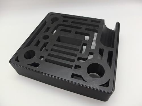 Halter Aufsteller für KitchenAid Metall Fleischwolf Aufsätze Art Deco Stil (Black)