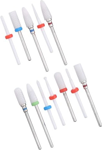 SUNGOOYUE Fresa de Cerámica, Broca, Rectificadora Eléctrica, Limas, Juego de Herramientas de Eliminación Duraderas para Uñas