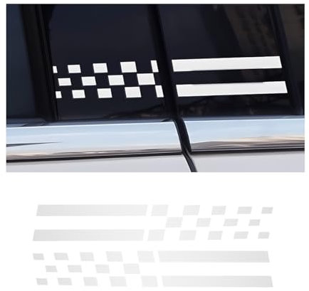 Adunsiaoto 2 Pièces Autocollants Réfléchissants Pour Rétroviseurs, Bandes Réfléchissantes Universelles Rétroviseurs La Plupart Des Voitures, Pièce Drapeau Miroir Autocollant Réfléchissant(Blanc)