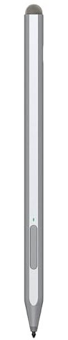 KOKABI Stylet avec sensibilité à la Pression de 1024, Gomme et clic Droit, Compatible avec Surface Pro X/9/8/7/6/5/4/3, Surface Go 3/Book 3/Laptop 4/Studio 2, VivoBook Flip 14 (Argent)