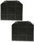 vhbw 2x Aktivkohlefilter kompatibel mit Franke Format Insel FDF 9054-P I XS, Glare Insel FGR 5007 I XS Dunstabzugshaube - 26,5 x 23,5 x 1,5 cm