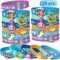 Toyssa 24 Pezzi Braccialetti Silicone, Braccialetti Bambini per Feste Gadget Compleanno Bambini Regalini Fine Festa Compleanno per Bambino Bambina (Marino)