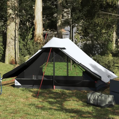Xichuzi Campingzelt 2 Personen Weiß Verdunkelungsstoff Wasserdicht, Caming Zelt, Camping Tents, Camping-Zelt - 4009437