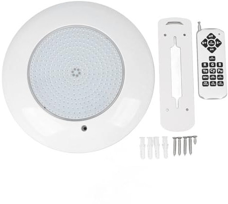 FTVOGUE LED-Poolleuchte, RGB, Dynamische Beleuchtung, IP68, Wasserbeständig, Wandmontage, Unterwasserleuchte mit Fernbedienung, für Schwimmbäder, Badewannen, Heimaquarien