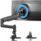 Ultrawide Monitor Mount – Heavy-Duty Gas Spring Arm for 17-57” Monitors, Weight Capacity 2~20kg, Height Adjustment, Cable Management, VESA 75/100 mm，Black
