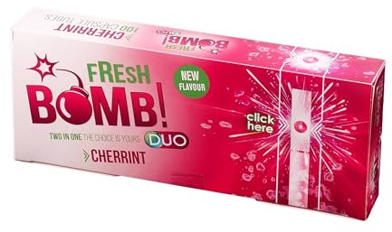 Fresh Bomb Cherrint Click-Hülsen mit Aromakapsel 10 Boxen (1000 Stück)