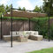 Emmtore Pergola mit Schiebedach Taupe 295x292x230 cm