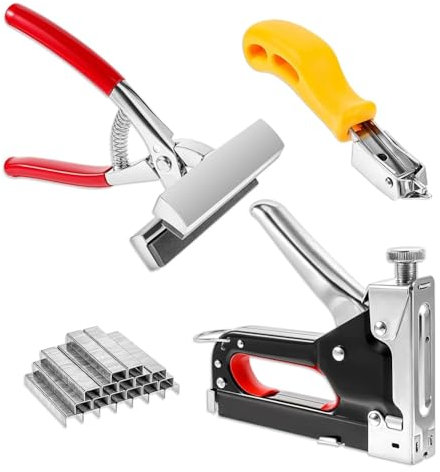 Juqoyue Kit de Pinces pour Châssis de Toile, Agrafeuse pour Cadre Photo, Pince pour Toile, Outil pour Retirer les Agrafes pour Peinture à L' Artistique