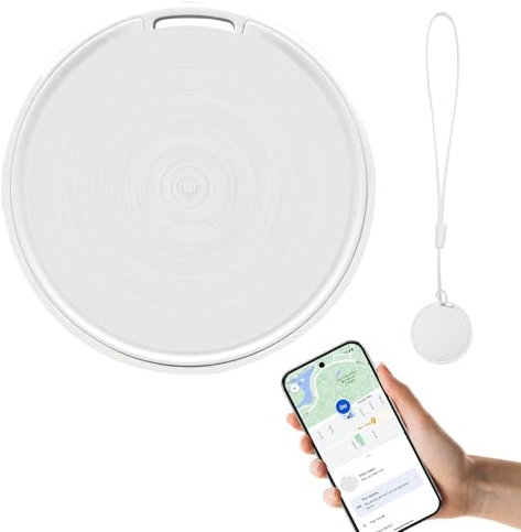 Glitfix Traceur GPS Android, localisateur de clés avec application Google Find Hub (uniquement Android), IP67 Bluetooth Tracker, porte-clés, Air Tracker Android pour bagages, sacs, valises