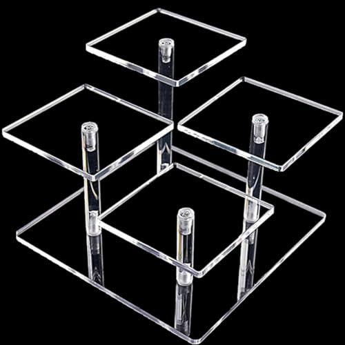 MXYZQDE Perfume Organiser, Acrylic Stand for Perfume Bottles, Display Stand for Collectibles, Sturdy Design for Desktop Decoration, Pack of 1