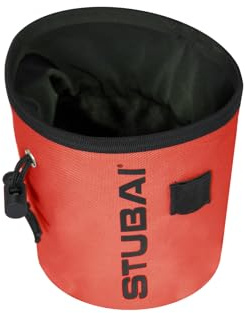 STUBAI Chalk-Bag rot | Chalkbag Klettern & Bouldern | Kreidebeutel, Magnesiumbeutel, Kalktasche, Magnesiabeutel mit Kordelzug | Chalk Tasche für Kletterer