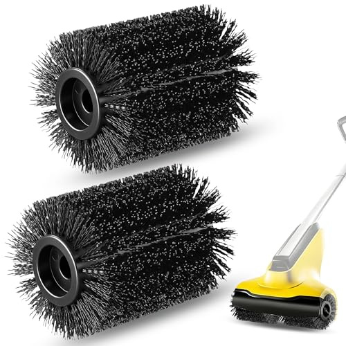 Enhon rulli spazzola per superfici in pietra compatibili con pulitore per terrazze PCL 4, set da 2 rulli per piastrelle lisce in esterni, l’integrazione ideale per la pulizia di terrazze e balconi