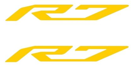 Für YZF R7 Zubehör YZF-R7 YZFR7 Aufkleber 2022 2023 2024 Motorrad Aufkleber Fluoreszenz Reflektierende Aufkleber(Gold)