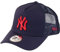 New Era New York Yankees Blue League Essential A-Frame Adjustable Trucker Cap - One-Size