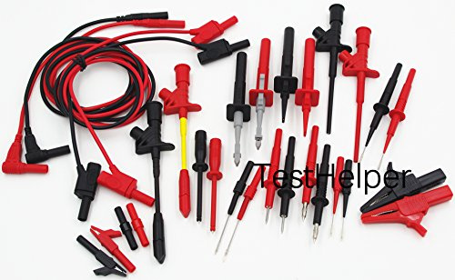 TestHelper Messleitungs-Set, 4 mm Bananenstecker black,red