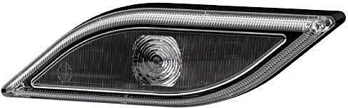HELLA 2PF 013 324-011 Position Light - Shapeline Style Small - LED - 24/12V - Glued/mounting - Lens Colour: Grey - LED colour: White - Cable: 250mm - Plug: AMP - Left Front/left - Quantity: 1
