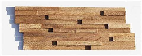 HO-007-1 Holz-Paneele Teakholz 3D Verblender Holzwand Wandverkleidung - Fliesen Lager Verkauf Stein-Mosaik Herne NRW