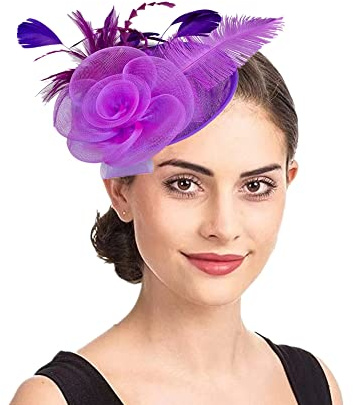 Épingles à cheveux Femme Accessoires Coiffure Mariage Chapeau Bibis Fascinator Bride Voilette en Maille Élégantes Serre-tête pour Cocktail Mariage Cérémonie Photographe Fête Soirée Déguisement
