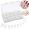 Faux Ongles 500 Pièces Naturel French Acrylique Capsules Faux Ongle Kit d'Extensions d'Ongles pour Femmes Dames Filles Nail Art