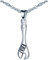Infinite U Women Girl's 925 sterling silver Necklace, Wrench Pendant, unique and retro, Christmas Birthday gift