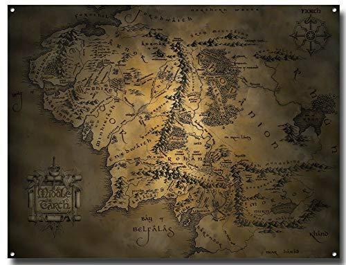 EpochSign Metall-Blechschild Herr der Ringe, mittelgroß, 20,3 x 30,5 cm