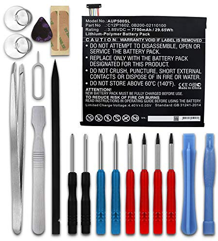subtel, Batería para Tableta Compatible con ASUS ZenPad 3S 10 (Z500KL), Z10 (ZT500KL) (3.85V, 7700mAh) + Juego de Herramientas