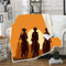 NICHIYO West Cowboy Decke Cartoon Animation Fleece Decke für Erwachsene und Kinder, 100% Mikrofaser, für Schlafsofa und Sofa (5.150 cm x 200 cm)