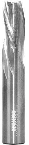 Yonico 36350-SC Frässtift, 1,27 cm Durchmesser, 3 Rillen, niedriger Helix, Downcut, Spiral-Fräser, CNC-Oberfräse, 1,27 cm Schaft