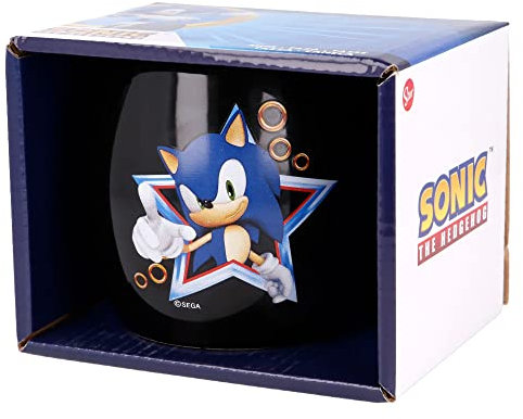 TAZA CERAMICA GLOBE 380 ML EN CAJA REGALO SONIC
