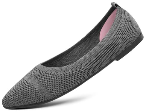 Giesswein Eco Ballerinas Pointy - Spitze Damen Ballerina aus recyceltem PET | Vegane Ballet Flats aus 3D-Strick – schlanker Schnitt in Weite F – eleganter Sommerschuh für Büro, City und lange Abende