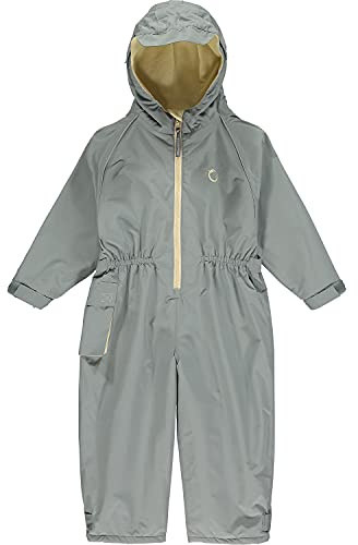 Hippychick Fleece Lined Waterproof Overalls for Kids - Puddle Suit - Snowsuit for Kids - All in One Rain Suit