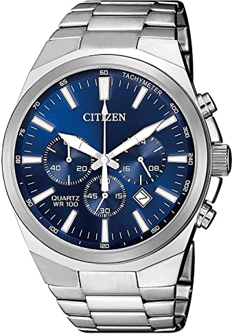 Citizen Quartz Mens Watch, Stainless Steel, Classic, Silver-Tone (Model: AN8170-59L)