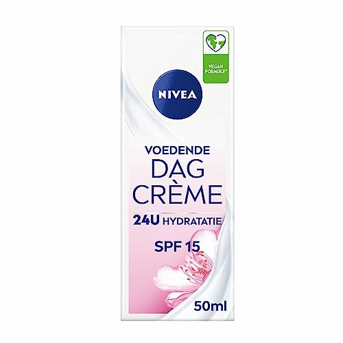 NIVEA Essentials Nährende Tagescreme - Gesichtscreme Trockene Haut - LSF 15 - Gesichtspflege - mit natürlichem Mandelöl - 50 ml
