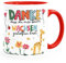 SpecialMe® Kaffee-Tasse Danke dass du mir mein Wachsen geholfen hast kleines Geschenk Abschied Erzieherin weiss-innen-rot standard