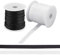 nbeads 20 m Elastischer Riemen, 10 mm 2 Rolle BreiterFlaches Leichtgewicht Gummiband Elastic Strap Dehnbare Bänder Verstellbare BH-Träger Kabel Für DIY Nähen Schulter-BH-Kleidung, Weiß Und Schwarz