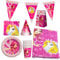 Party Factory `Mia and Me´ XXL-Set, 10 Becher, 10 Teller, 20 Servietten, 1 Tischdecke, 1 Wimpelkette, 10 Partyhüte und 10 Partytüten