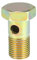 X AUTOHAUX 1 Stück M16 x 1,5 Banjo-Bolzen-Bremsleitungs-Adapter, Eisen-Bronze-Ton