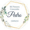 Pegatinas Personalizadas Comunion, Bautizos, Bodas en Vinilo Redondas – Detalles para Invitados de Primera Comunion Niños y Niñas 16 Modelos (Modelo 10)