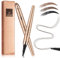LOPHE Eyebrow Pen - Waterproof Eyebrow Pencil with 4 Fork Tip, 3D Microblading, Smudge Proof, Creates Natural Looking, Liquid Tattoo Effect