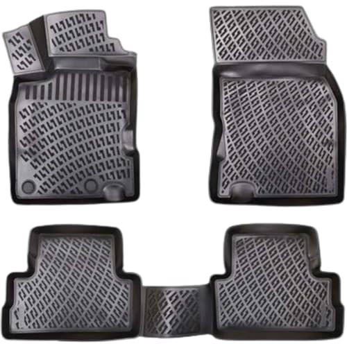 Rizline Passgenau 3D Fussmatten Auto Kompatibel mit Seat Alhambra 2.Gen 2010-2022 Passgenau Fussmatten Auto Zubehör 1. Und 2. Reihe TPE Allwetter Geruchlos rutschfest Vorne und Hinten