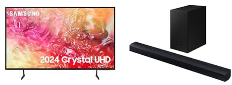 Samsung DU7110 50 Crystal UHD SmartTV UE50DU7110KXXU (2024) C430 2.1ch 270W Soundbar Speaker (2023)
