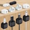12 Pcs Magnetic Cable Clips Desk Cable Clips Management Cord Organizer Holder Self Adhesive Cable Tidy Clips Magnetic Cable Holder for Nightstand Kitchen Appliances Office Supplies