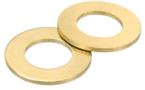 QUARKZMAN M24 Unterlegscheibe, 3 Stück Messing Ring Unterlegscheiben 44mm OD 2,5mm dick Metall Dichtungsring für Schrauben Bolzen Muttern