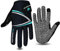 WESTWOOD FOX Guanti da ciclismo a dita intere, imbottiti, antiscivolo, touchscreen, ammortizzanti, per mountain bike da strada, MTB, corsa su strada, ciclismo e sportivi, per uomo e donna (AQUA, L)